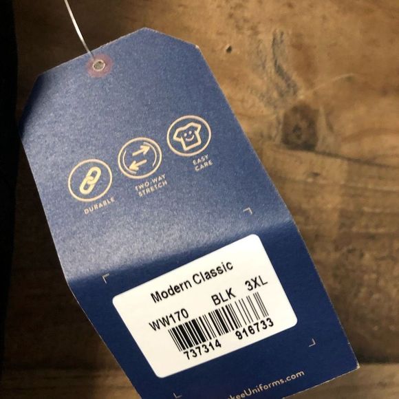 New Women’s Cherokee Scrub Pants Cargo Black WW170 Size 3X - Picture 4 of 5